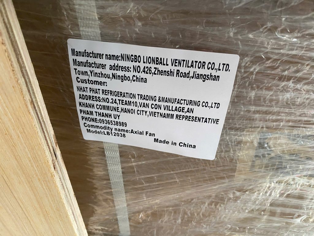 Nhãn vật lý của hàng hóa nhập khẩu